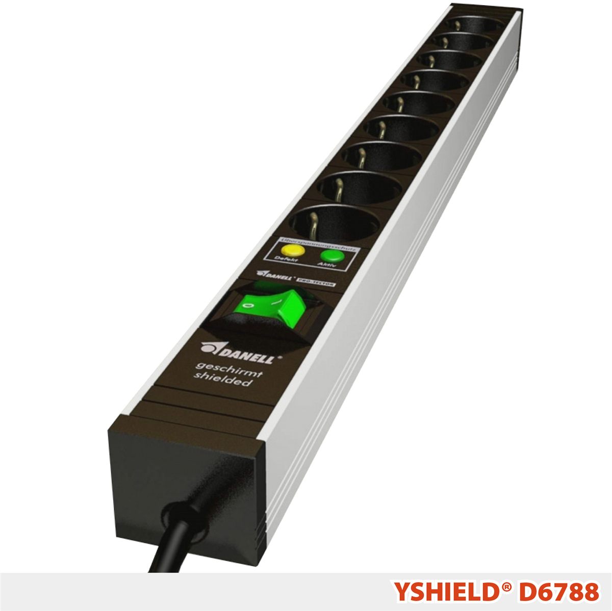 D6788 Kalkanlamalı Priz Grubu (9'lu)